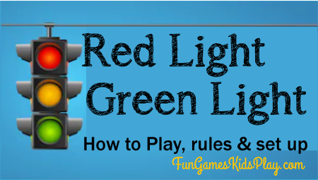 Stopsign for playing the red light green light game
