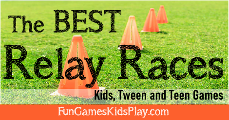 Relay race games for kids, tweens and teens